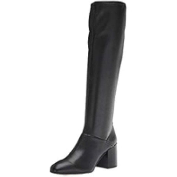 Franco Sarto Black Leather Tribute Boots - Picture 1 of 4
